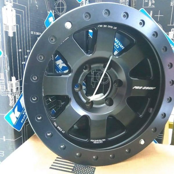 Axial AX8087 8-Hole 1.9 Beadlock Wheel (2-Piece), Black\" For Sale Online