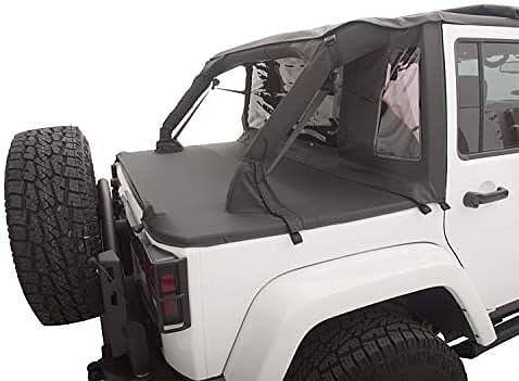 Rampage –  Black Trailview Soft Top with Tonneau Style Rear Cover