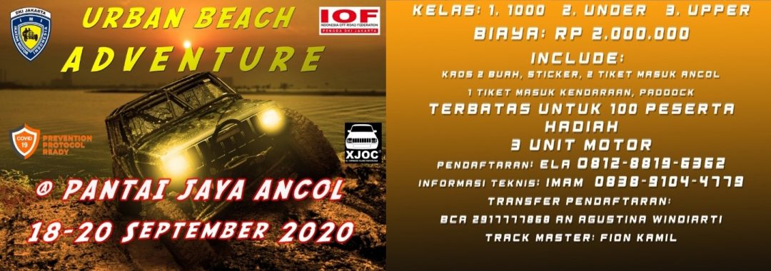 event offroad iof imi ancol september 2020