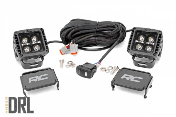 Rough Country 2in Square Cree LED Off Road Lights